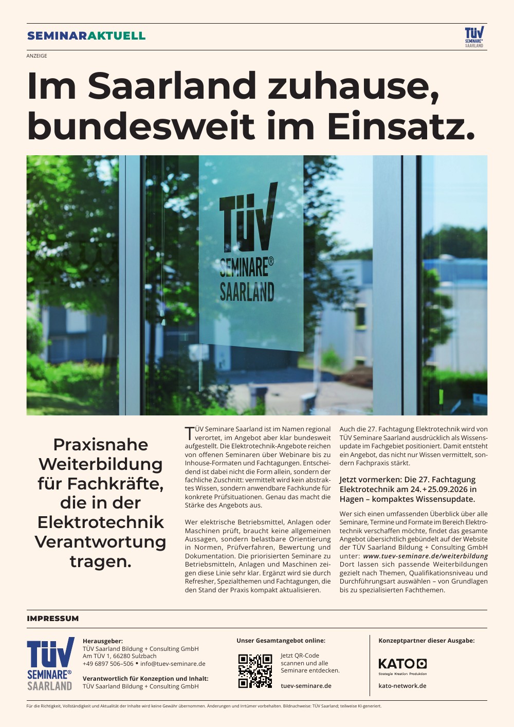 Vollständige Rückseite von SEMINAR AKTUELL